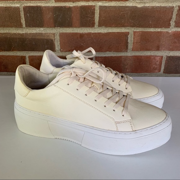 Steve Madden Shoes - Steve Madden Women’s Colossal Light Yellow Leather Platform Sneakers US 8.5 M